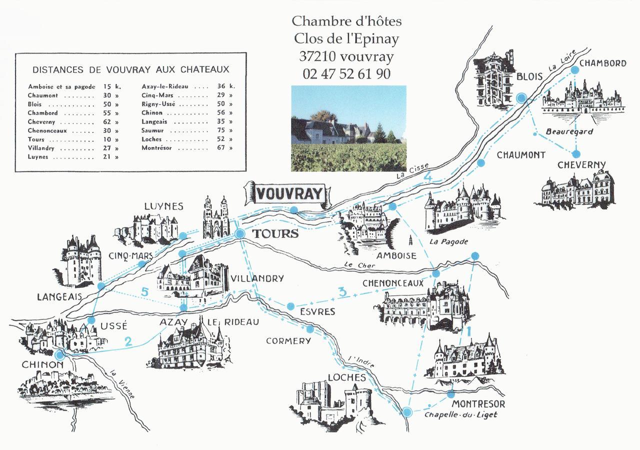 Au Clos De L'Epinay 부브래 외부 사진